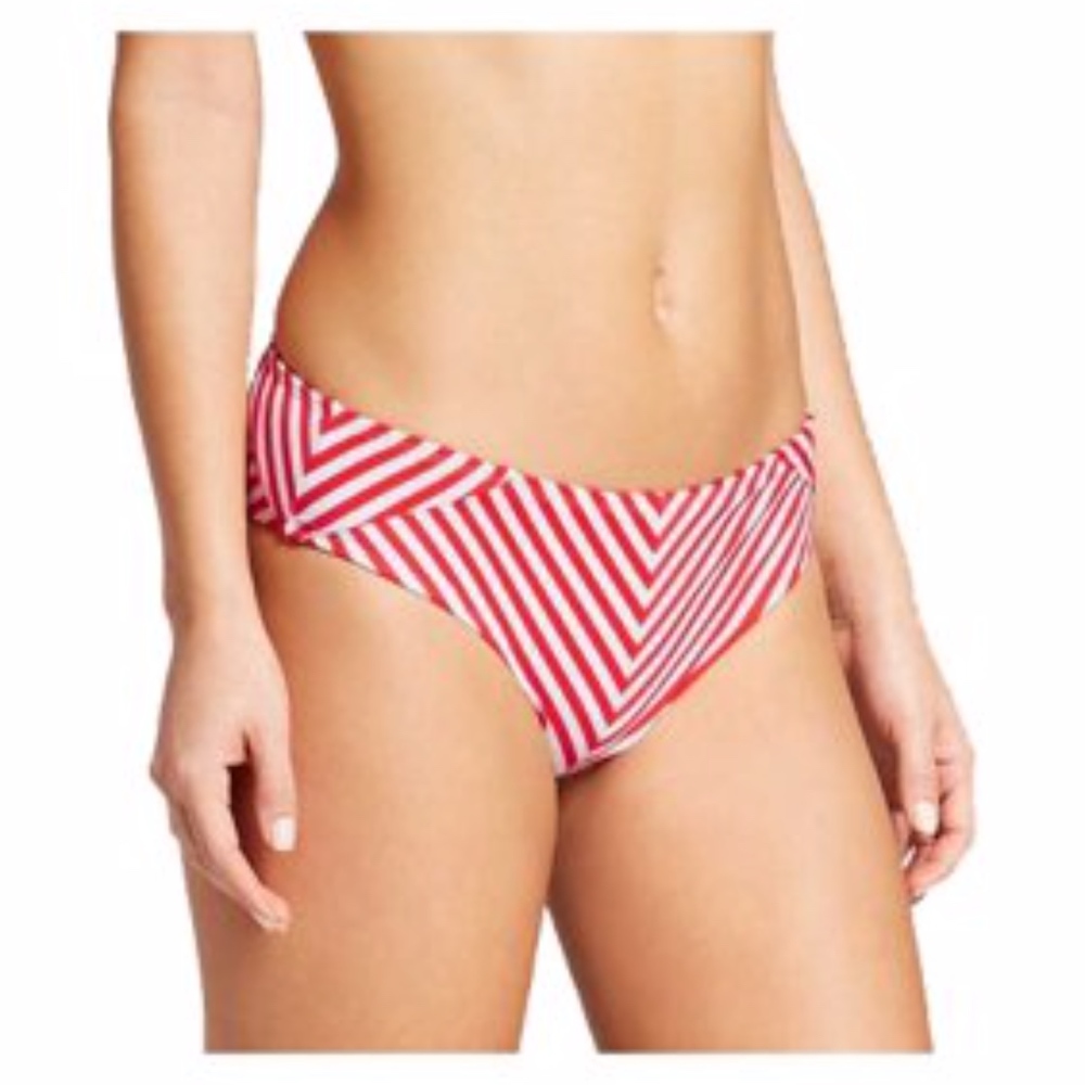 xhilaration | NWOT Red and White Bikini Btm B1